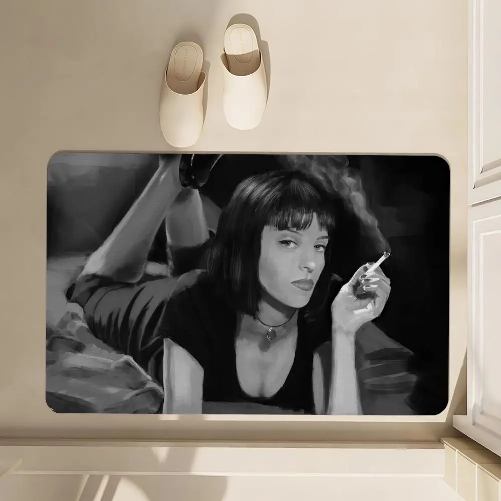 

The Movie Pulp Fiction Floor Mat Soft Diatom Bathroom Absorbent Floor Mat, Toilet Of The Bathroom, Household Floor Mat, Door Mat