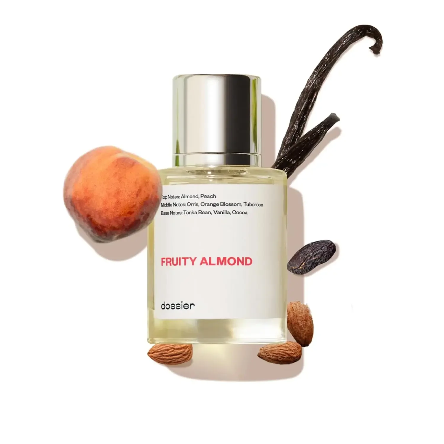 Dossier Fruity Almond Eau de Parfum | عطر نباتي جورماند للنساء، خالي من البارابين وخالي من القسوة، 1.7 أونصة #2