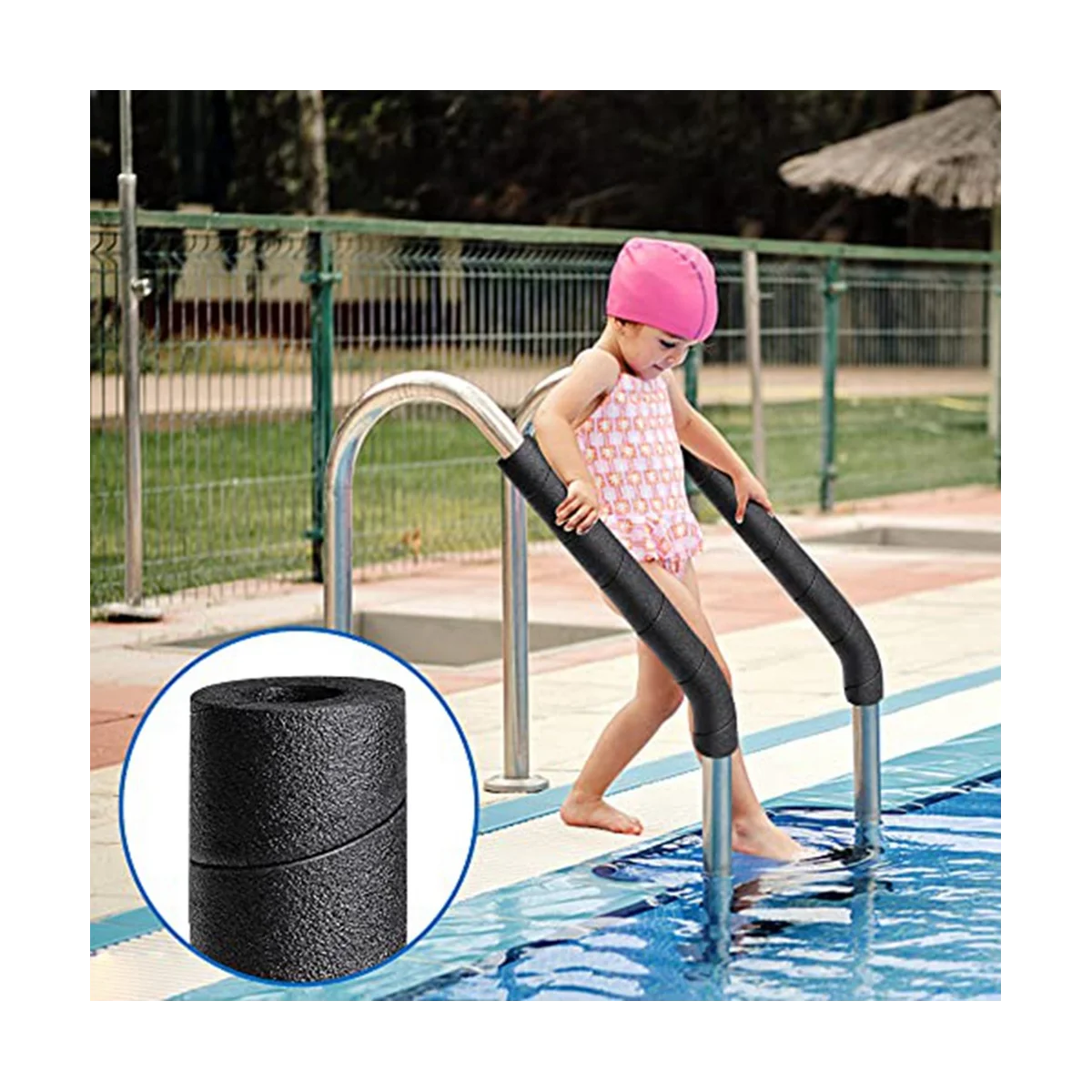 لينة رغوة أنبوب غطاء عازل ، دوامة الطابق السفلي ، أنابيب التفاف ، أنابيب العزل ، القطب حامي ، 6 قطعة