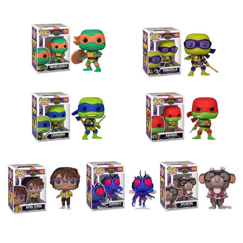 FUNKO POP Vinyl Figurine HeroesTeenage Mutant Ninja Turtles Raphael Splinter Gift Toy Model Anime Figures Collect Ornaments