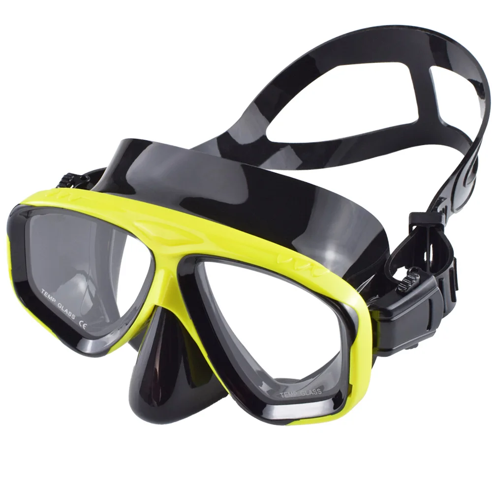 Maschera subacquea Ottica Miopia Miopia Vetro subacqueo Scuba Nuoto Googles Occhiali temperati Lettura miope