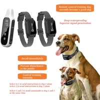 600-900m Electric Dog Training Collar Remote Control Training Collar For Pet Rechargeable Dog Bark Control Stop Shock Collar