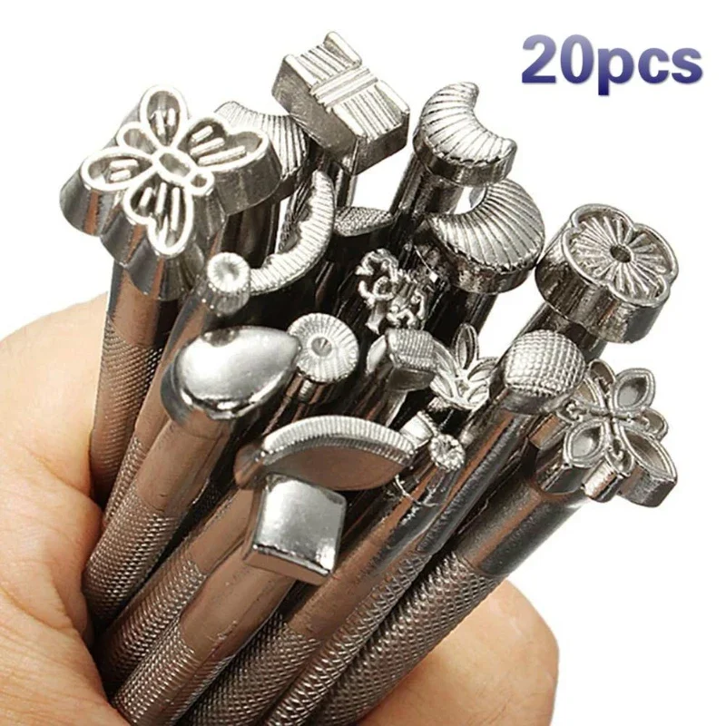 Leather Embossing Patterns Carving DIY Engraving Tools Handmade Stamp and Die Sets Stamping Tool