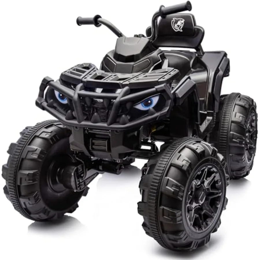 

Shark ATV 4 Wheeler, 24V 4WD Electric ATV Ride On Toy for Big,4X200W Motor, 5.6Mph Max Speed - Black