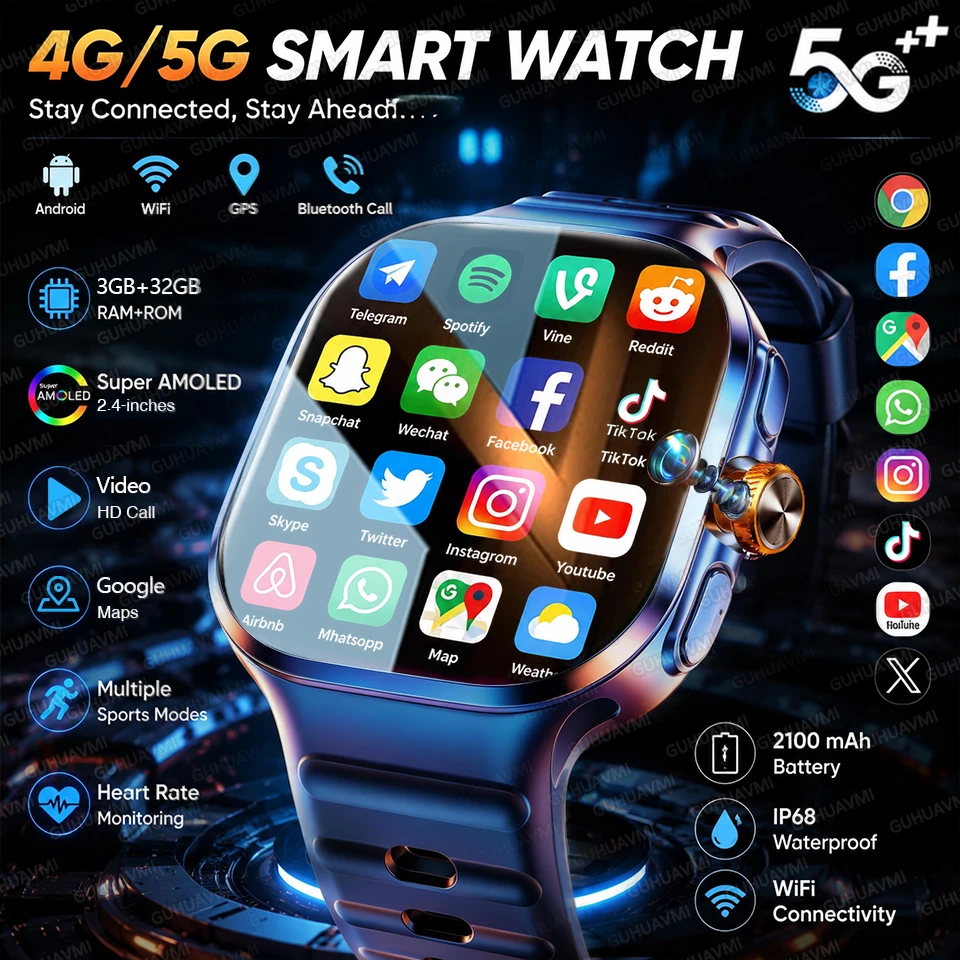 Smartwatch Store - Nowy smartwatch z obsługą sieci 5G/4G,