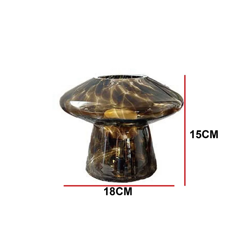 Imagem -06 - Usb Escurecimento Criativo Vidro Abajur Led Flying Saucer Lâmpada Decorativa Atmosfera Mesa Quarto Cabeceira Luz Noturna