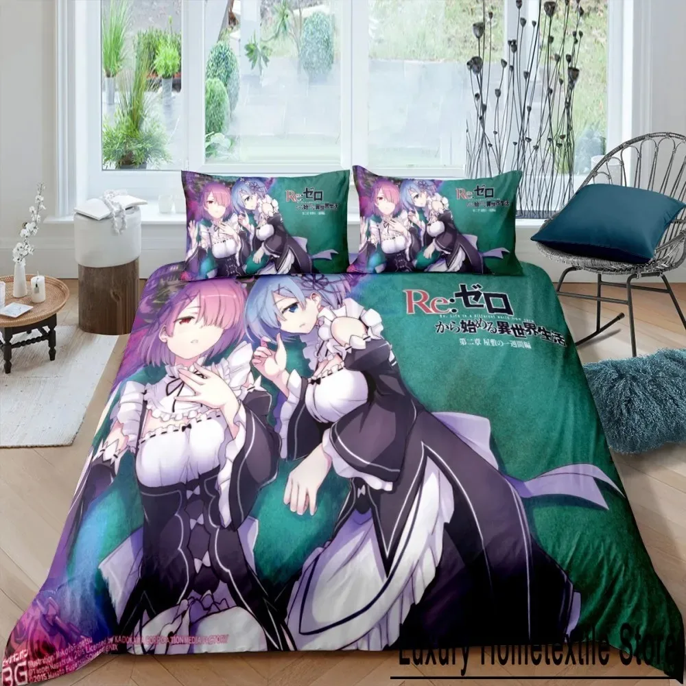 Anime Girls Kawaii Bedding Set Cartoon Duvet Cover Sets Comforter Bed Linen Twin Queen King Single Size Gift Home Decor Kids