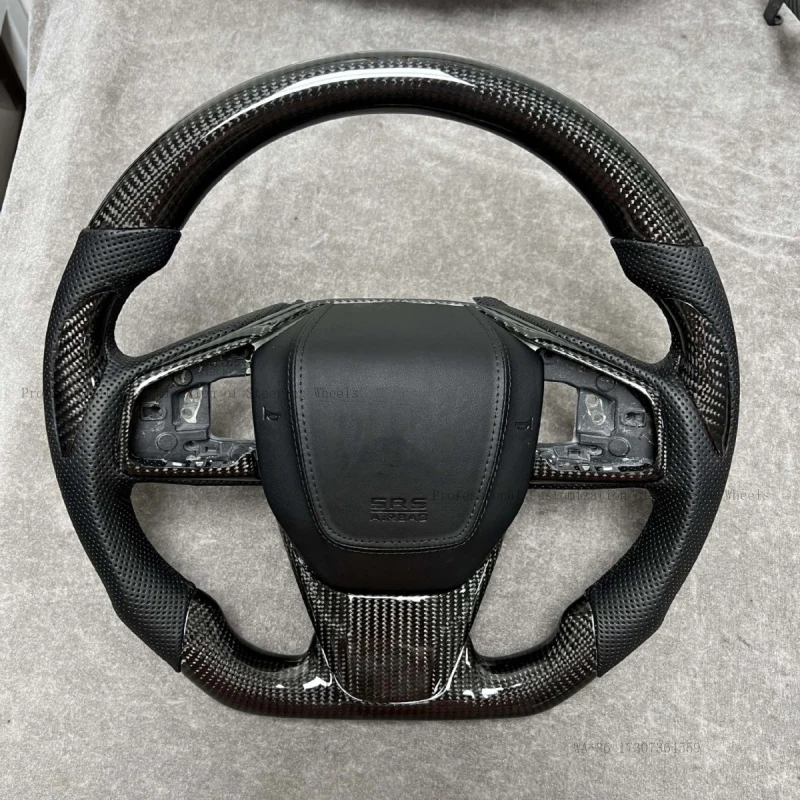 Hot Popular in foreign trade, suitable for the 10th generation Civic, car assembly, carbon fiber steering wheel modif