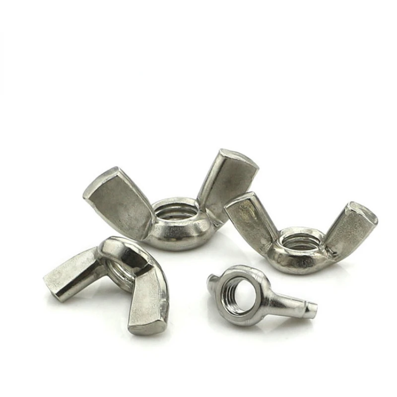 US UNC UK Standard BSW 304 Pengikat Mur Sekrup Telinga Kupu-kupu Baja Tahan Karat 10 #-24 3/16-24, 1/4-20,5/16-18,3/8-16