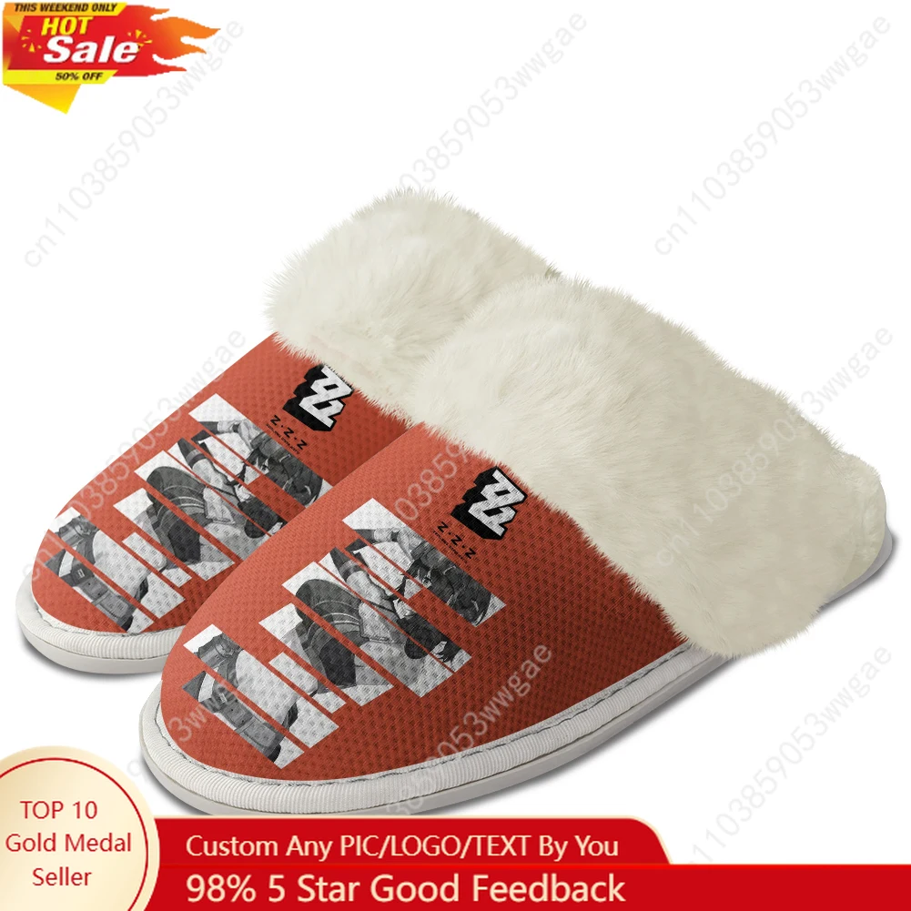 

Absolute Zone Zero Plush Slippers Warm Shoes Mens Womens Home Plush Slipper Cotton Bedroom Tailor-made Thermal Light Slippers