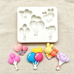 Heart Balloon Design Silicone Sugarcraft Mold Resin Tools Cupcake Baking Mould Fondant Cake Decorating Tools