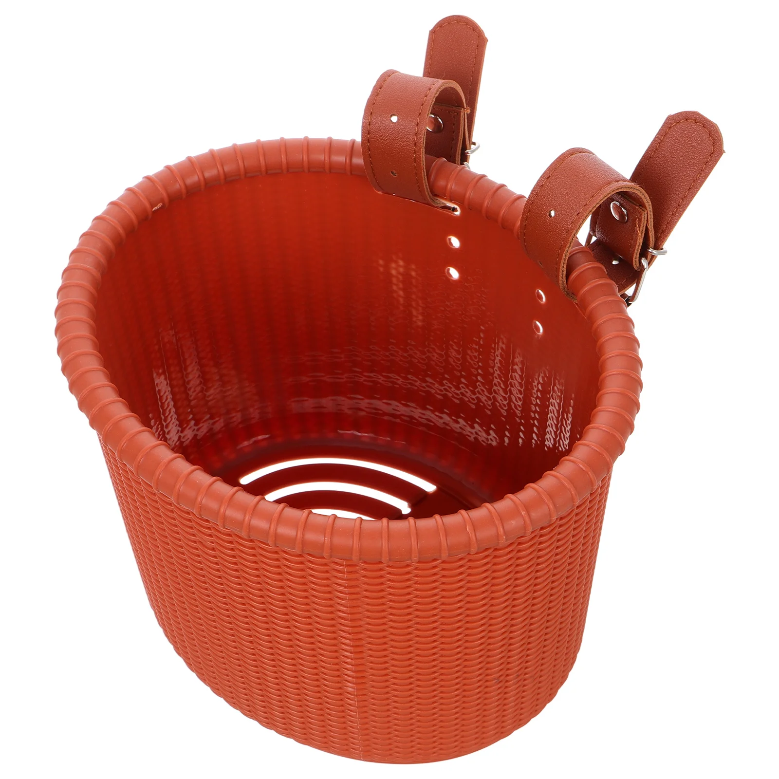 

Children's Bicycle Basket Bicycles Fittings Bike with Fixed Strap Cycling Plastic Front Convenient Supply Accessory Container