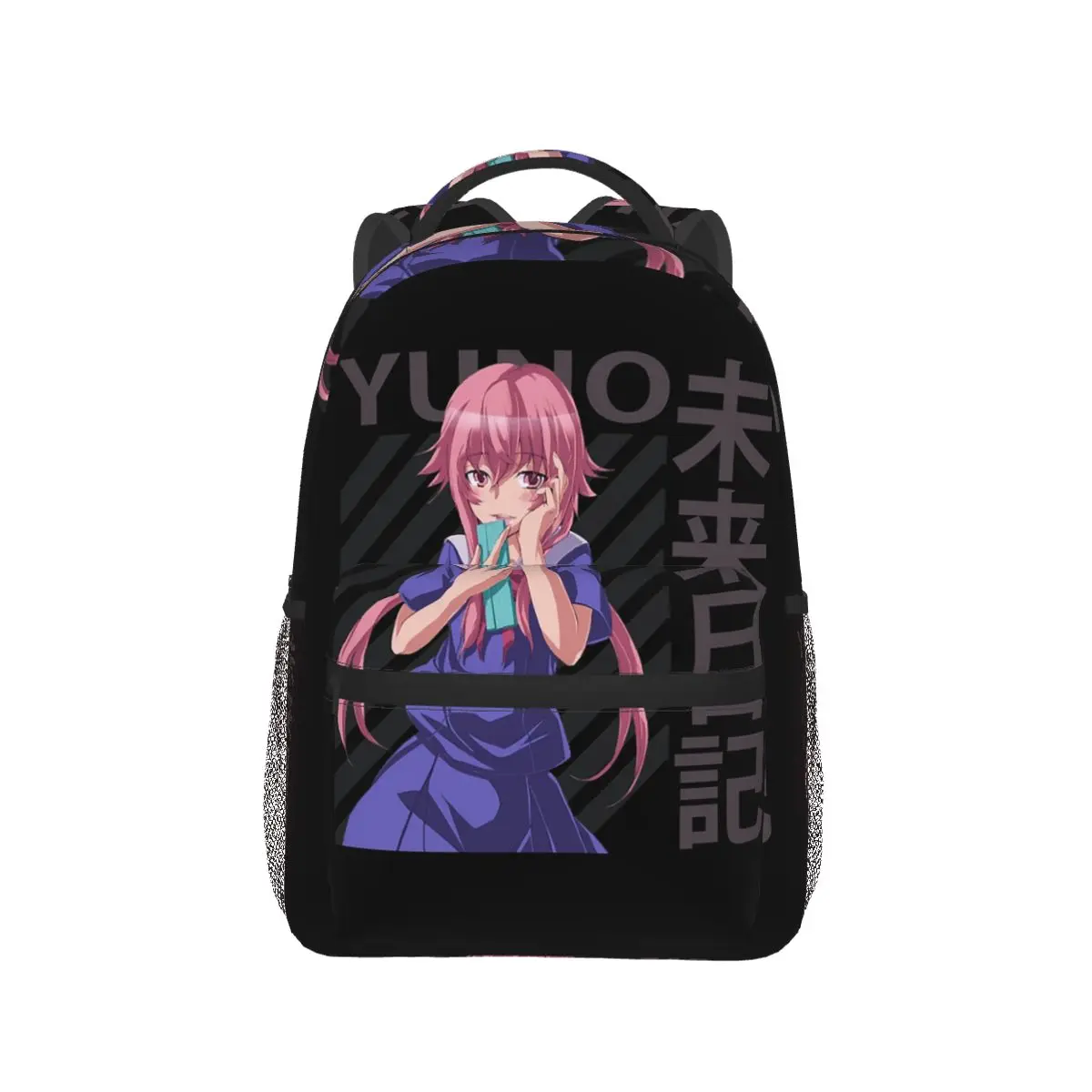 

Yuno Gasai By Mirai Nikki Backpack Hot Sale Daypack Large Capacity Children BookBag School Bag Shoulder Bags for Men Women