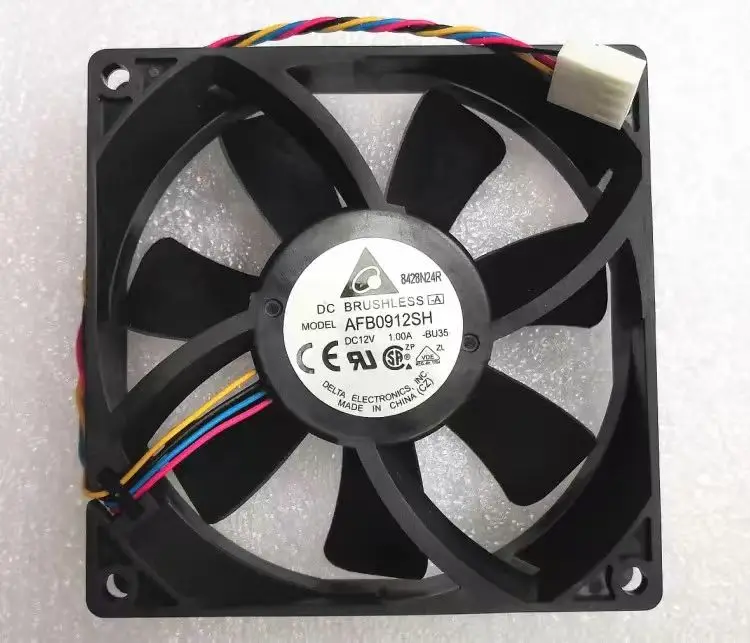 novo-ventilador-delta-9025-9225-de-9cm-com-4-fios-rolamento-duplo-afb0912sh-12v-10a-ventilador-de-resfriamento-de-alta-velocidade