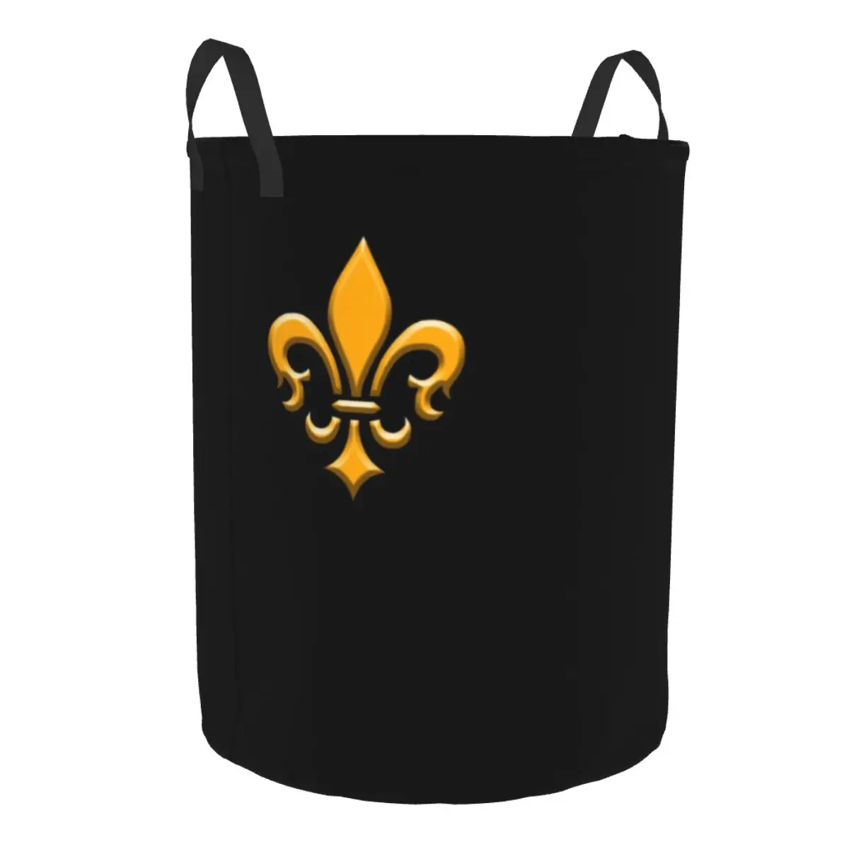 Trendy Fleur De Lis Laundry Basket Collapsible Lily Flower Symbol Clothing Hamper Toys Organizer Storage Bins