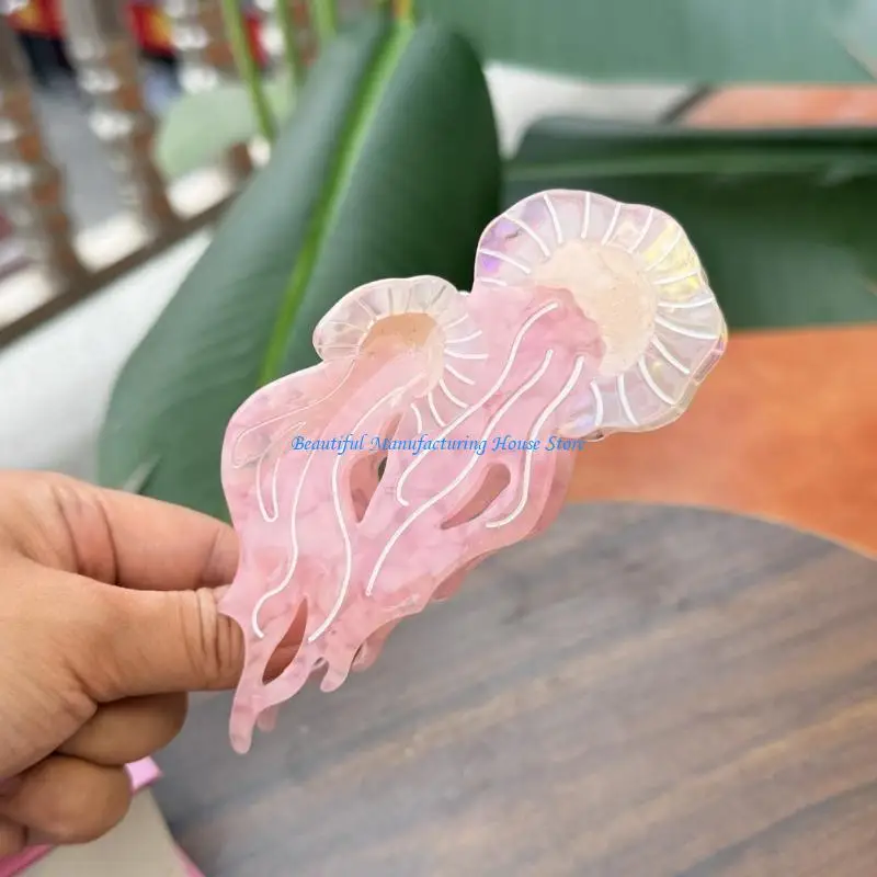 E56A Luxurious Acetate Hair Clip Claw Everyday Use Hair Accessory Party Hair Decors
