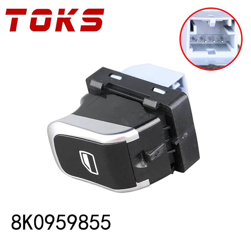 8K0959855 Passenger Side Electric Window Control Switch Button For Audi A4 8K2,B8 8KH,B8 8K5,B8 A5 8T5 8TA Q5 2008-  8K0959855A