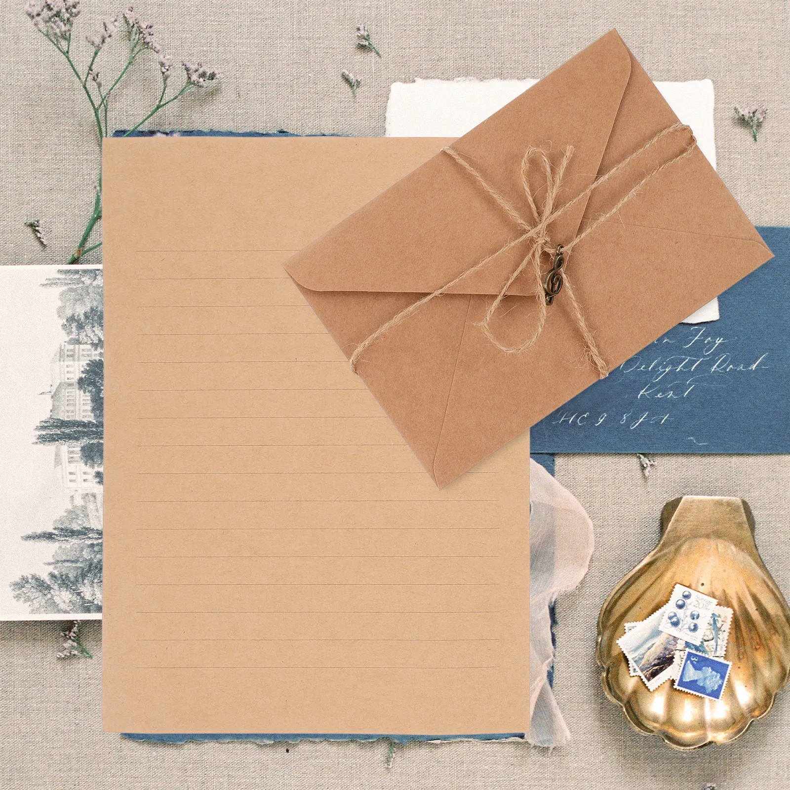 2 conjuntos de papel para escr - Letter Envelope Kraft avaliação e preço