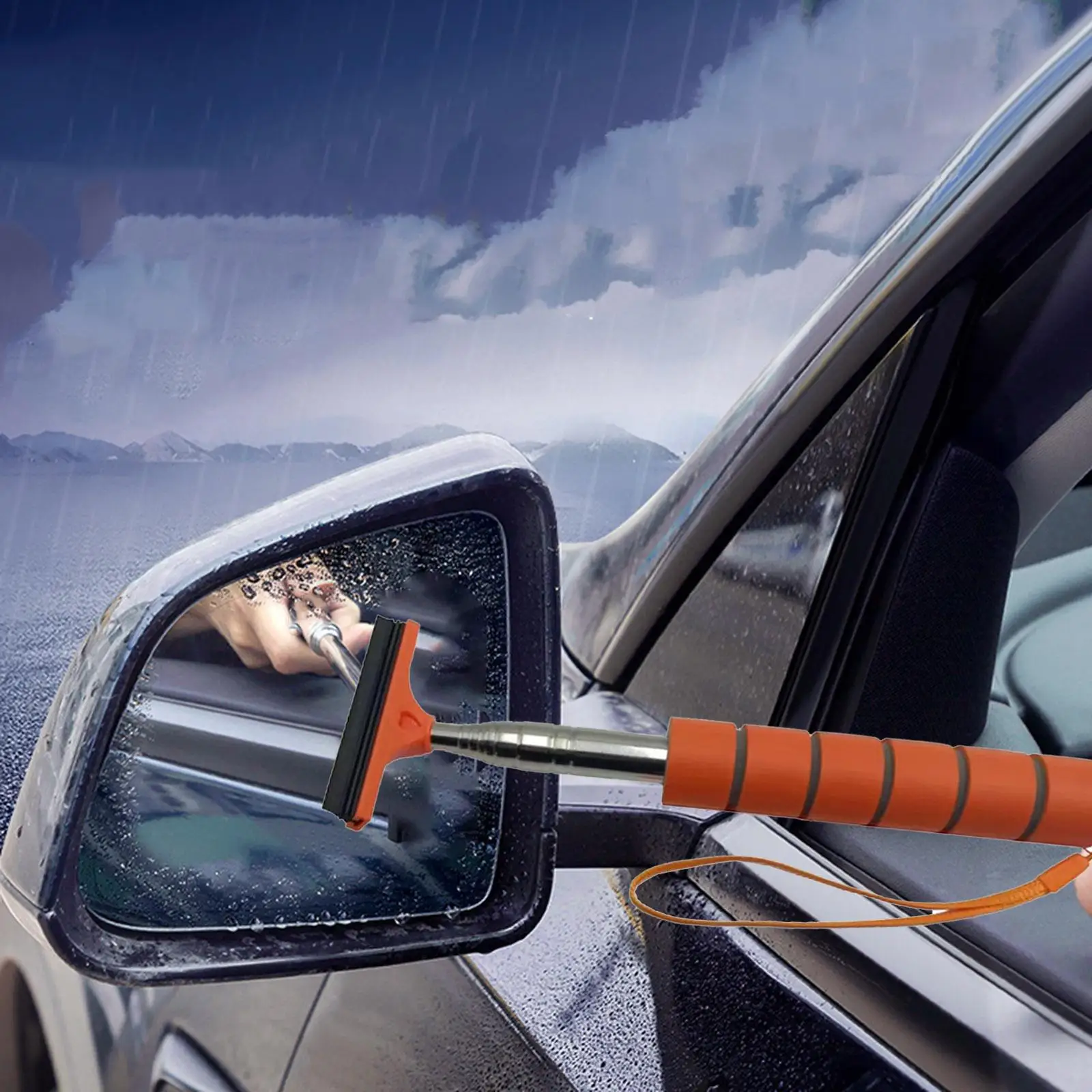 Car Rearview Mirror Wiper Mini Universal Multifunctional Snow Brush Shovel