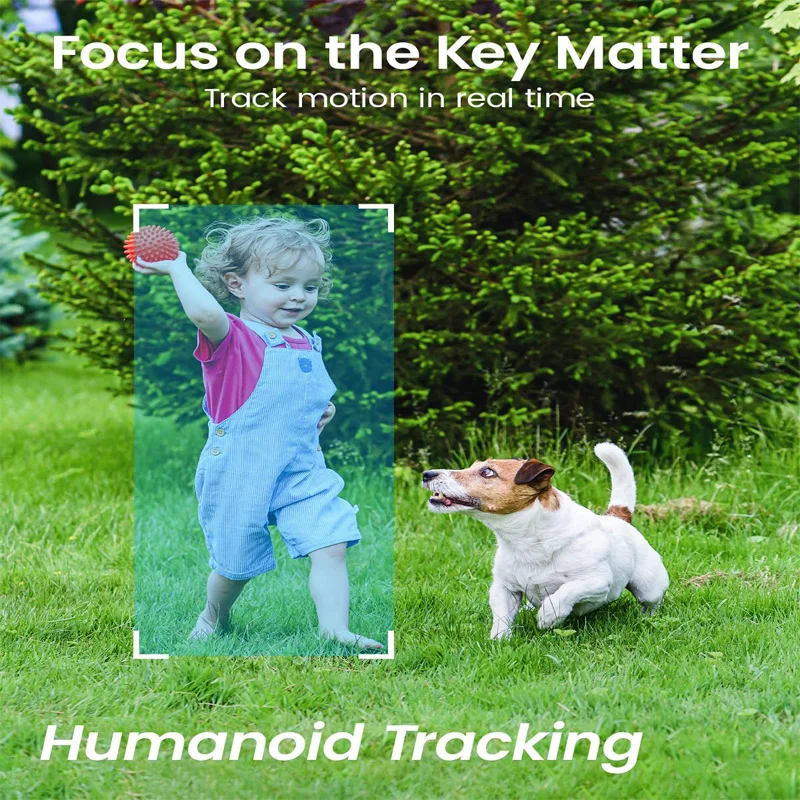 DEKCO 3MP Wireless Outdoor Dome Camera Full Color Night Vision PTZ WiFi Security Camera 2-Way Audio Motion Detection CCTV Camera