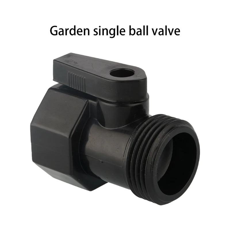 Garden single pass ABS handle ball hose connector