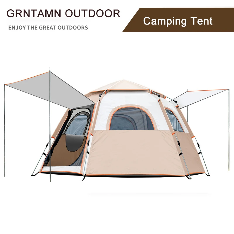 

Outdoor 4-8 Person Camping Tent Portable Fully Automatic Sun ShadingCamping Quick Opening Tent