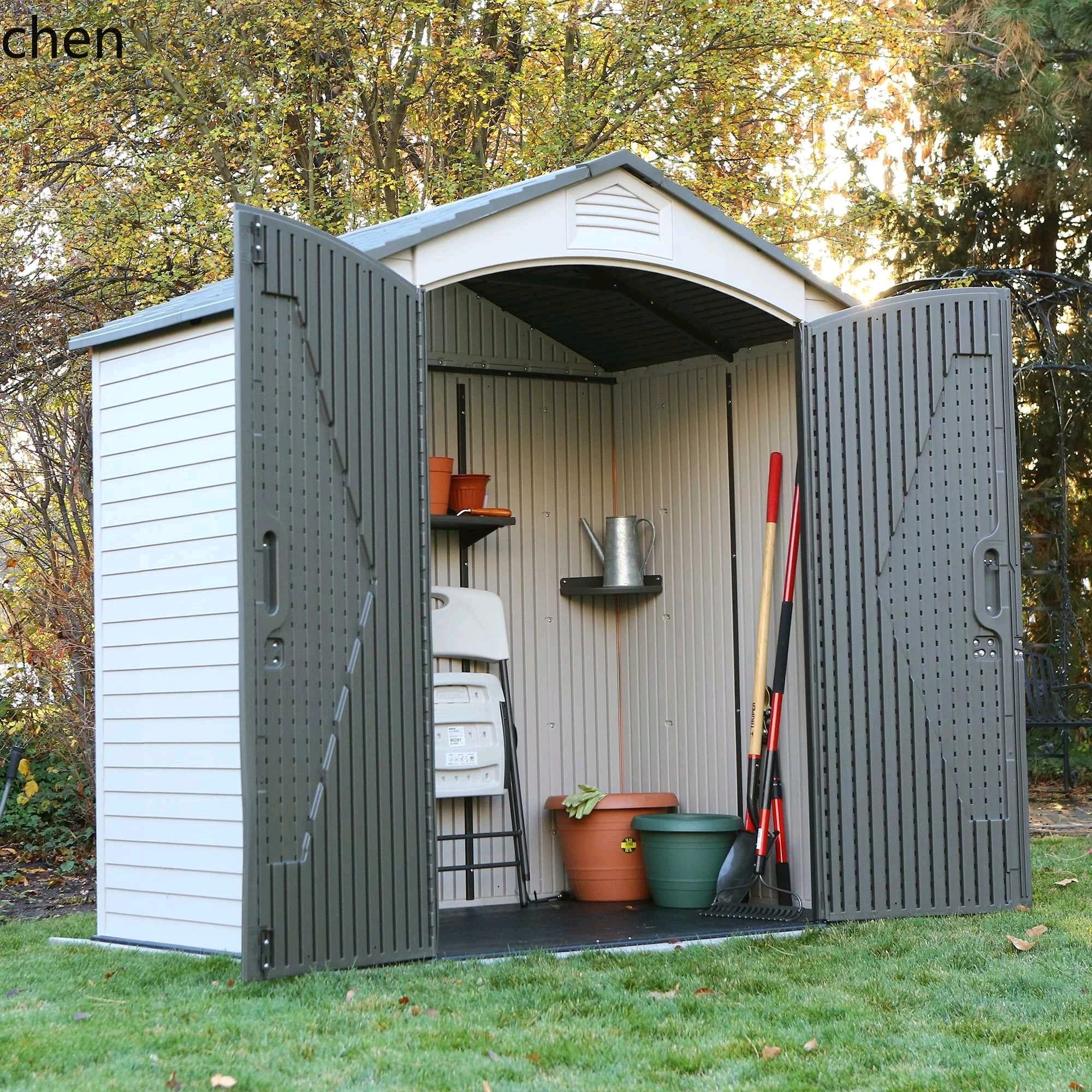 

LXC Courtyard Outdoor Storage Shed Miscellaneous Storage House Garden Room Outdoor Tool Room Villa Bicycle Cabinet