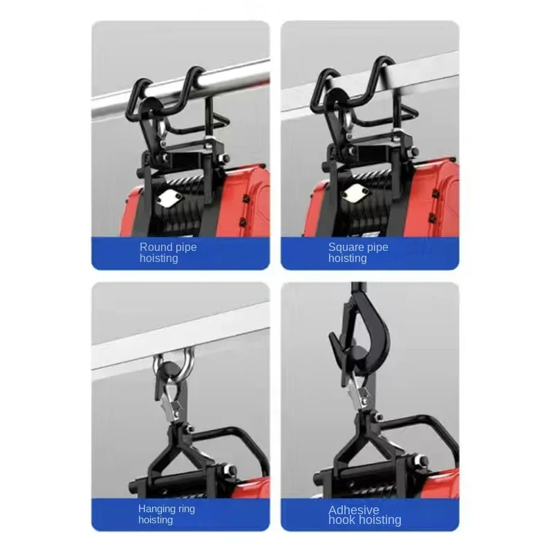 160KG 30M Double Hole  Hoist  Suspension Por  Crane Quick Construction Hoist Brushless Copper Motor
