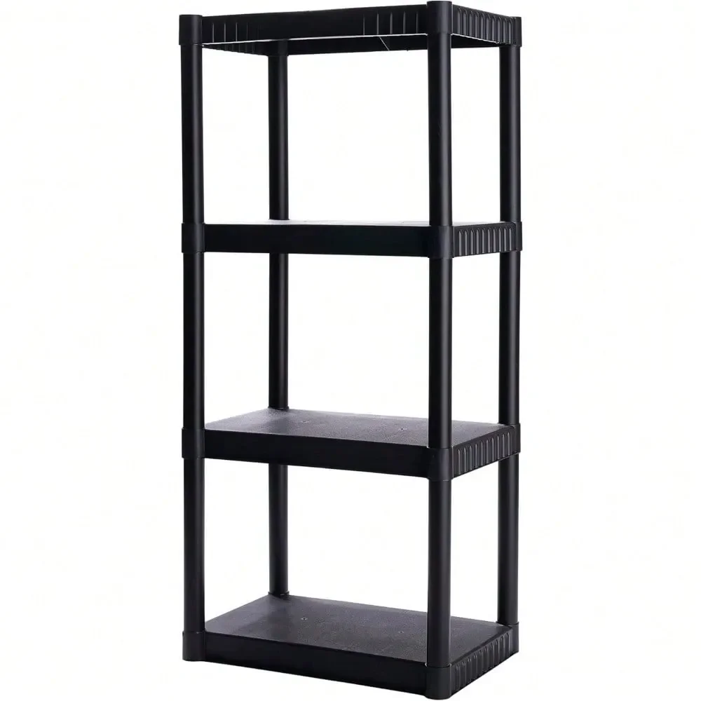 

Garage Shelving Storage Shelf Shelves Plastic Storage Unit, 48 X 14 X 23 , 200lb Total Capacity, Adjustable Shelving For Pantry,