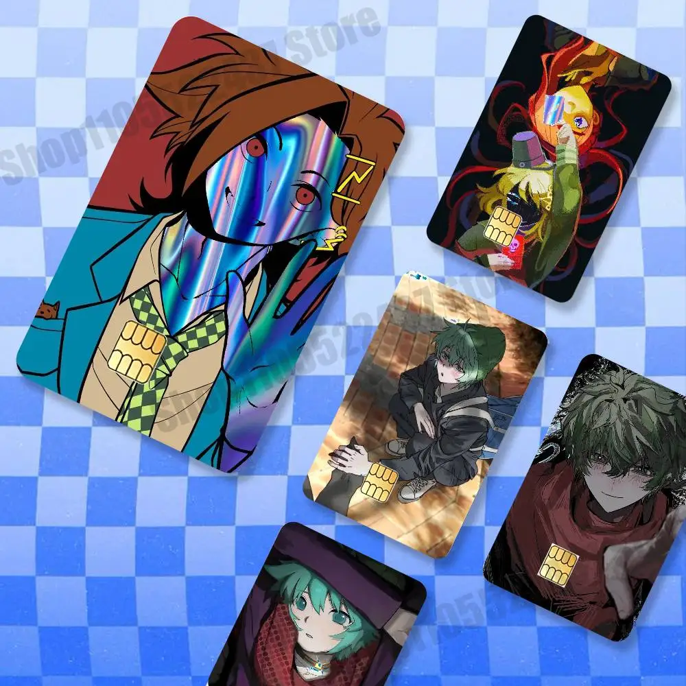

Novel Figure S-Shin T-Tsukimi Holographic Laser Shinny Film Skin Cover Sticker for Debit Credit Card Bank Card