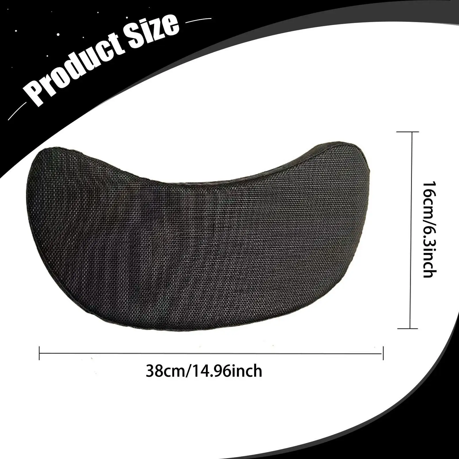 Replacement Recliner Head Pillow Ergonomic Cushion for Outdoor Garden Furniture Lounge Patio Seat and Terrace Armchair