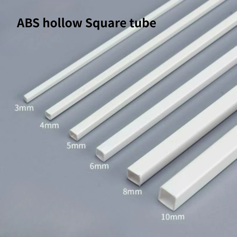 

10-30 шт., квадратная трубка из АБС-пластика, полые квадратные стержни, стержень из стирола для DIY песочного стола, изготовление архитектурных моделей 2*2 мм ~ 10*10 мм