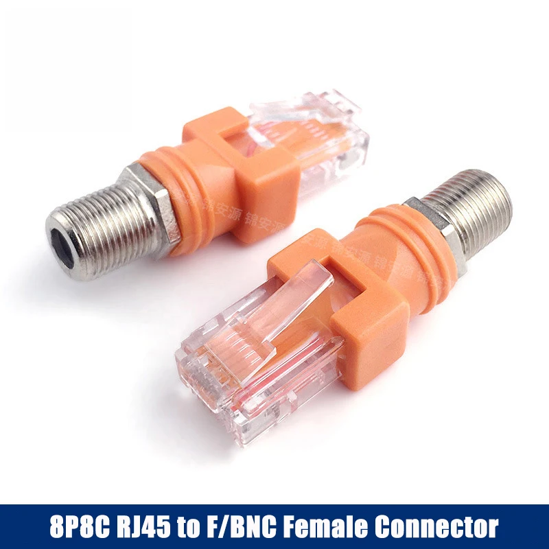 2Pcs RJ45 To F/Bnc …