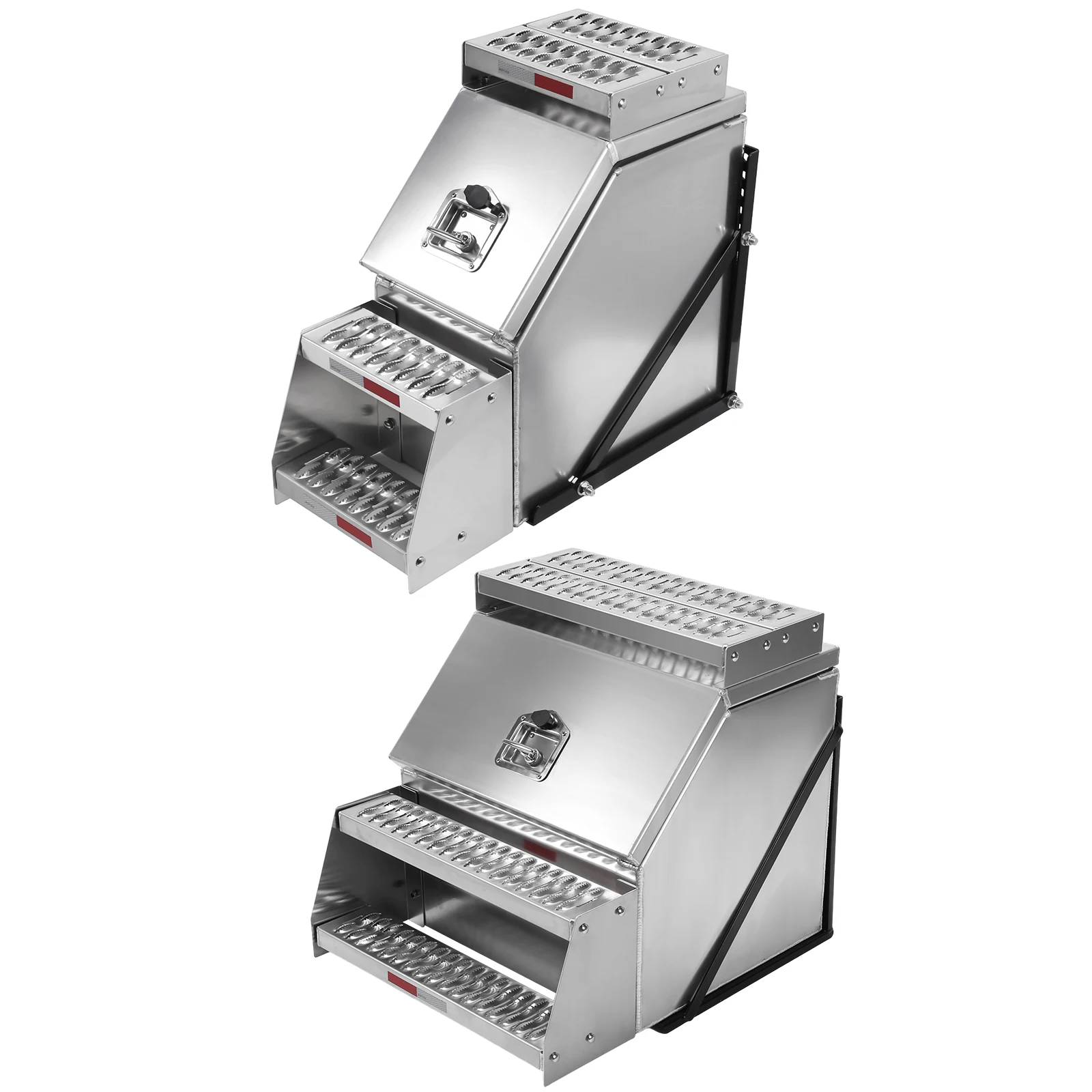 

Aluminum Side Mount Tool Box 12/23 Inch Aluminum Toolbox with T-Handle Latch Lock Compatible for Peterbilt & More