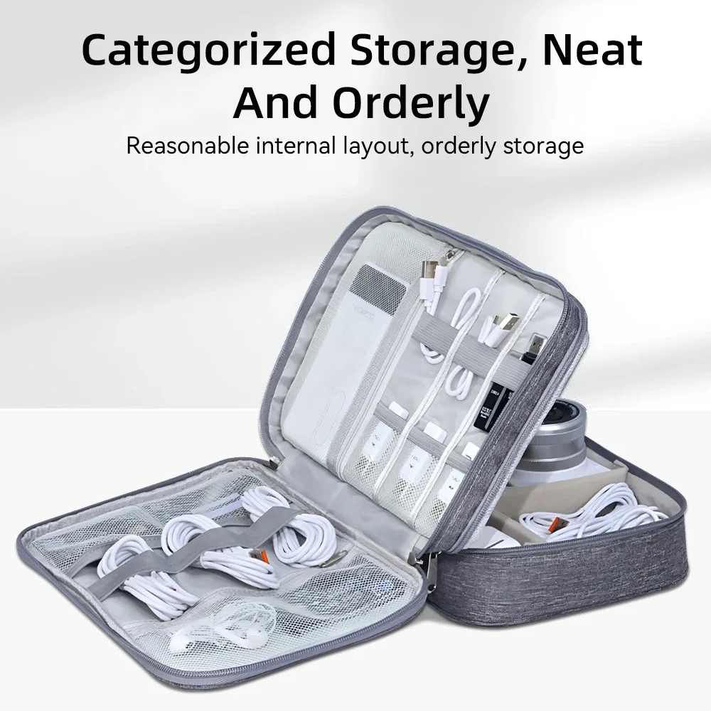 Multifunctionele digitale tas Datakabel Koptelefoon Harde schijf Voeding Digitale handtas Opbergtas voor elektronische accessoires