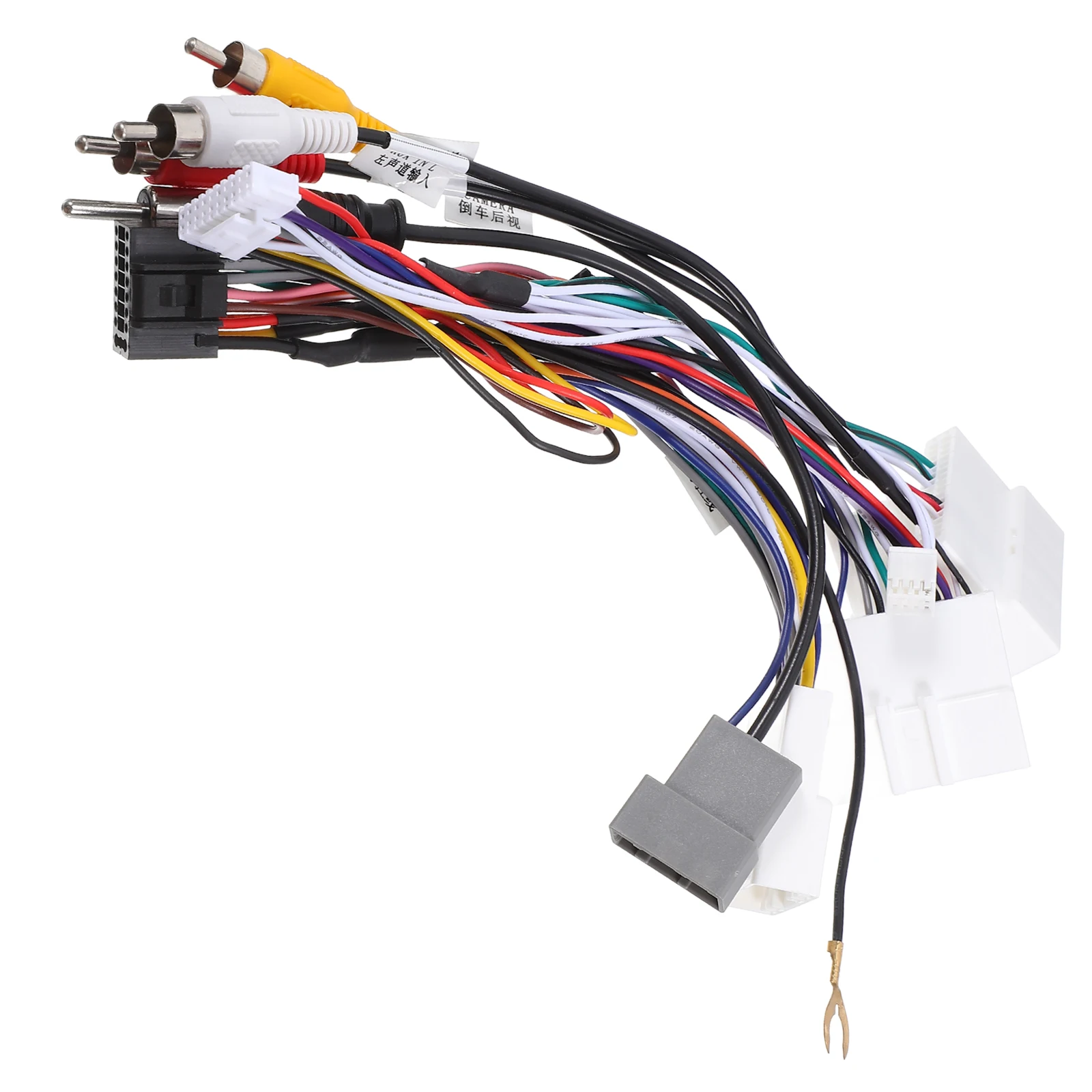 

Power Cable Car Radio Harness Stereo Wiring Wire Connectors Rubber Adapter Kit For Navigation Devices Durable Easy Installation