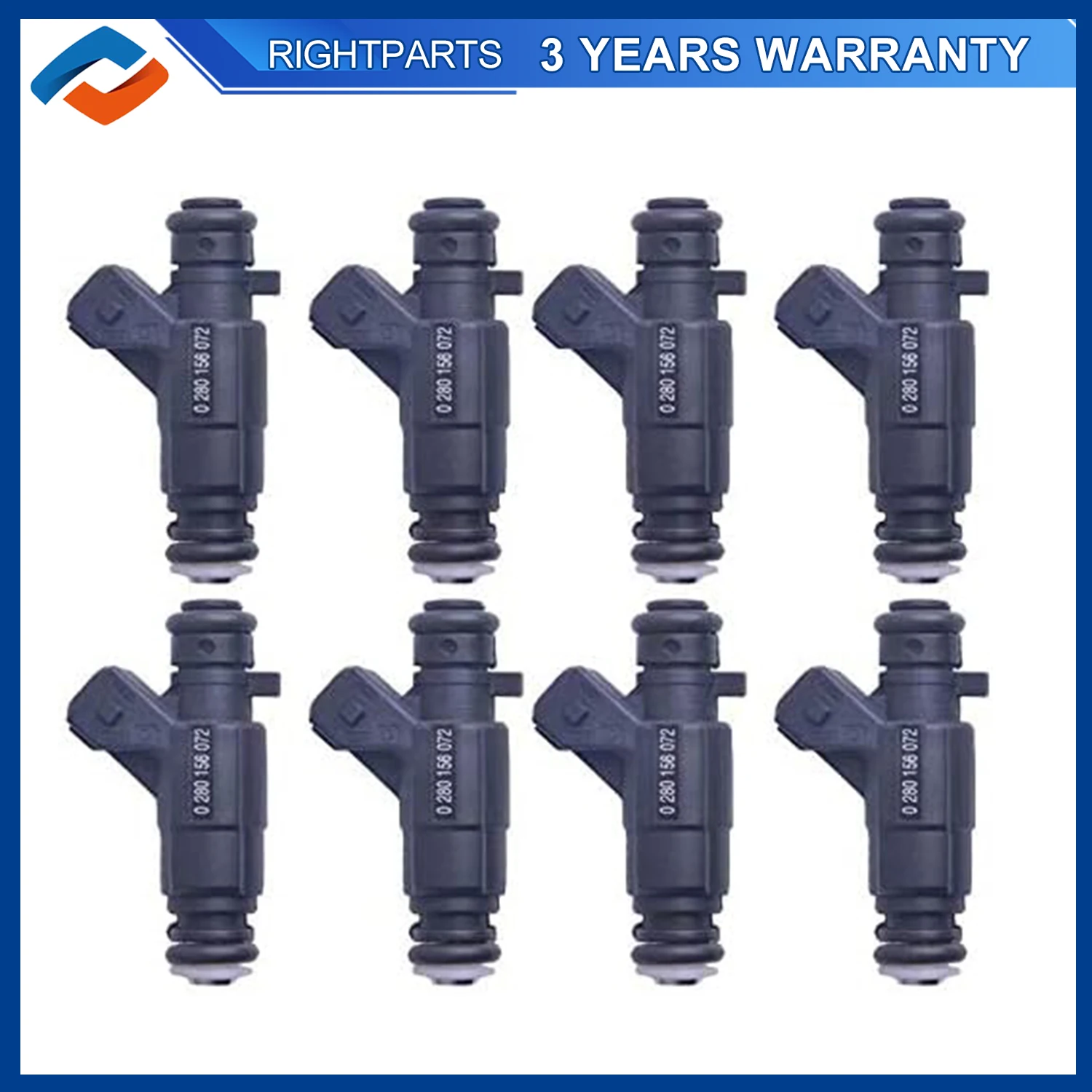 8PCS 0280156072 Fuel Injectors For Mercedes-Benz AMG 5.4L 5.5L 2003-2006