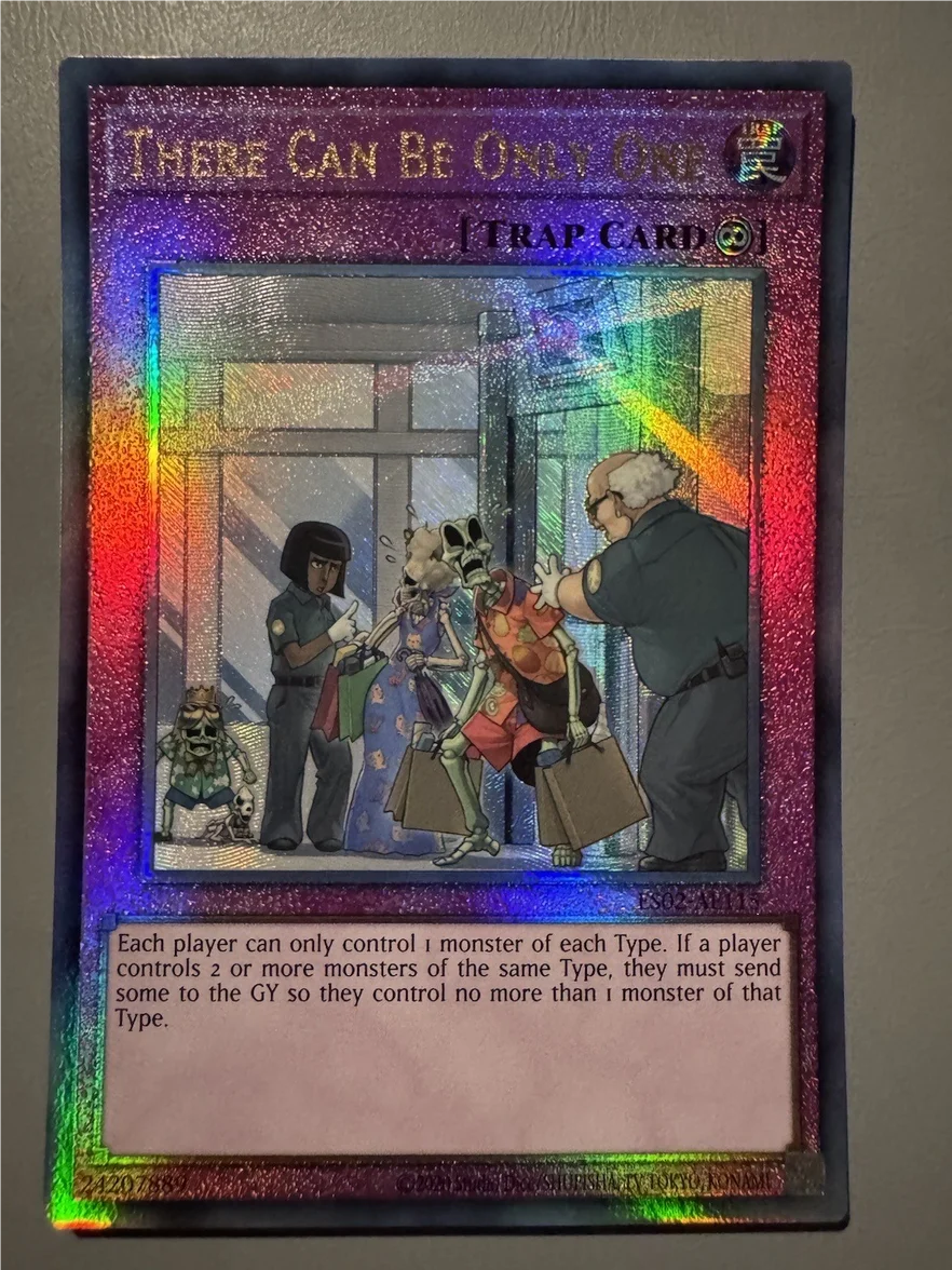 Yugioh KONAMI Duel Monsters ES02-AE115 There Can Be Only One Ultimate Rare Asian English Official Collection Mint Card