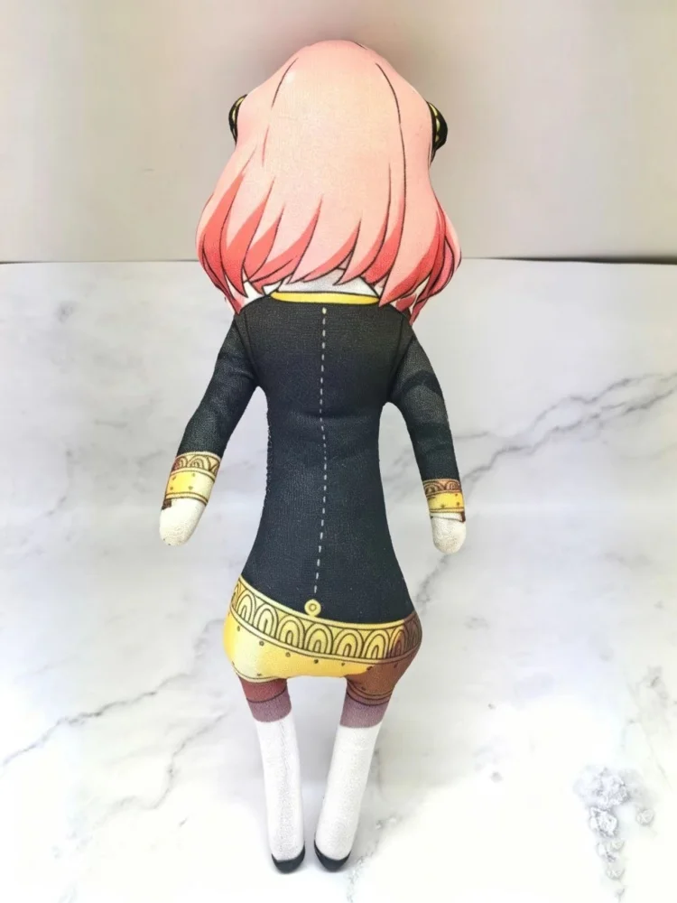 Spy Family Plush Doll Anya Loid Yor Forger Funny Pose Soft Stuffed Toys With Wire Skeleton Ugly Cute Toy Cosplay Prop Decor Gift view 3