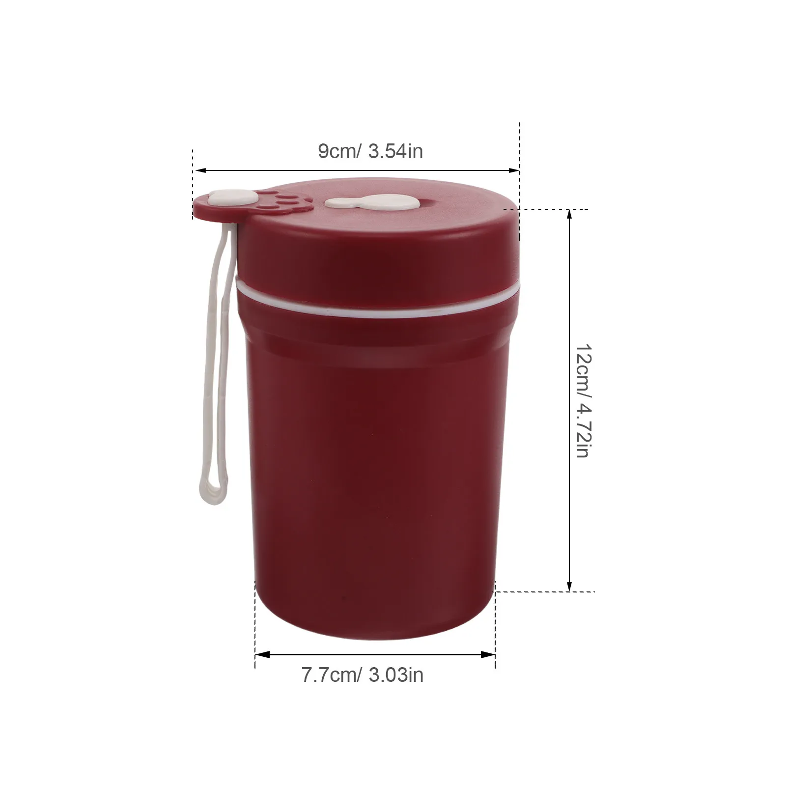 350Ml Portable Insulated Breakfast Mug Microwave Safe Soup Container with Spoon Leakproof Lid Compact Thermal Jar for Commute
