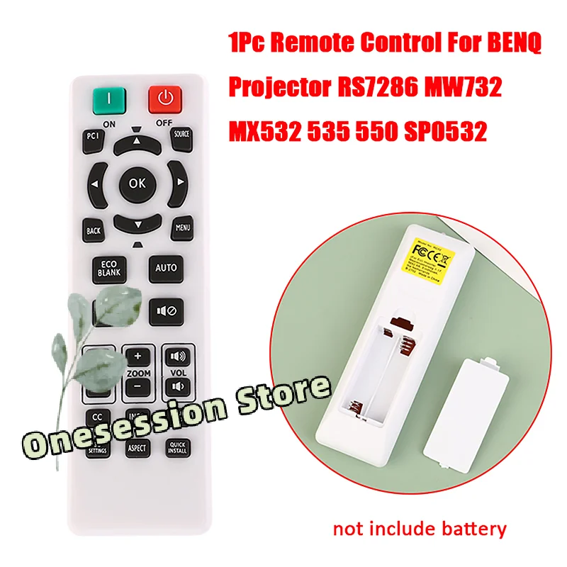 BenQ Projector Remote Control Replacement – OEM for RS7286, MW732, MX532, MX535, MX550, SP0532 Models, IR Remote Accessory