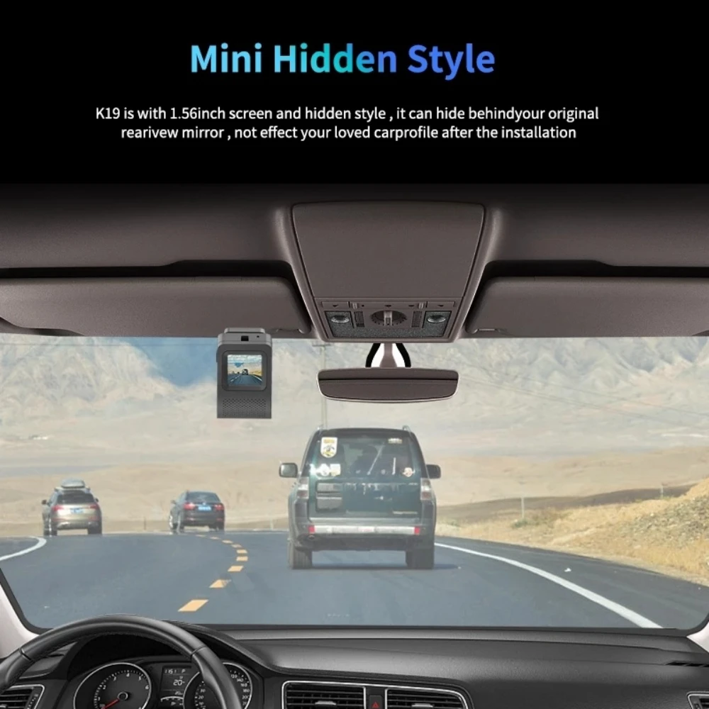 4G Mini Check on Phone 1+8G Dashcam LCWS/FVWS Dual Lens Video Record WIFI GPS Rear View Remote Live Car DVR Camera