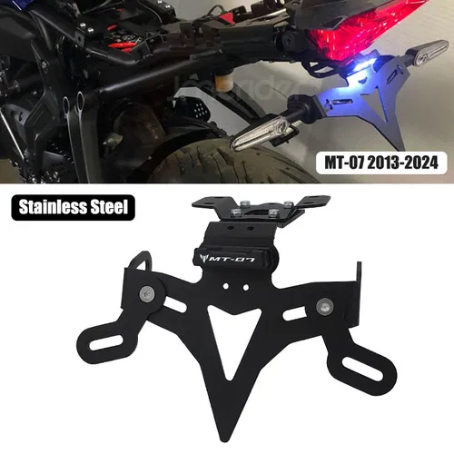 MT-07 2024 soporte para matrícula de motocicleta, Kit eliminador de guardabarros limpio trasero, soporte para YAMAHA MT07 MT 07 FZ-07 2013-2023