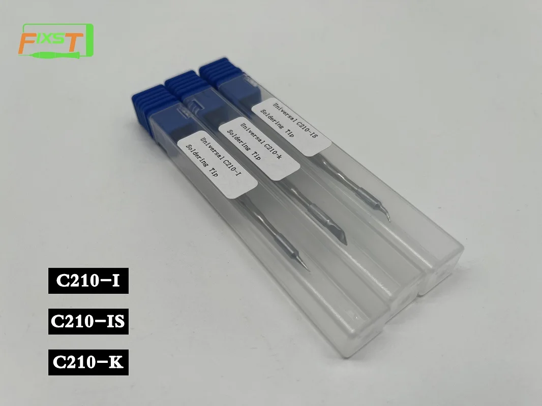 FIXST High Quality C210 Series Universal Soldering Iron Tips For Jbc Sugon Aifen GVM T210 T26 A9 Soldering Station 3PCS