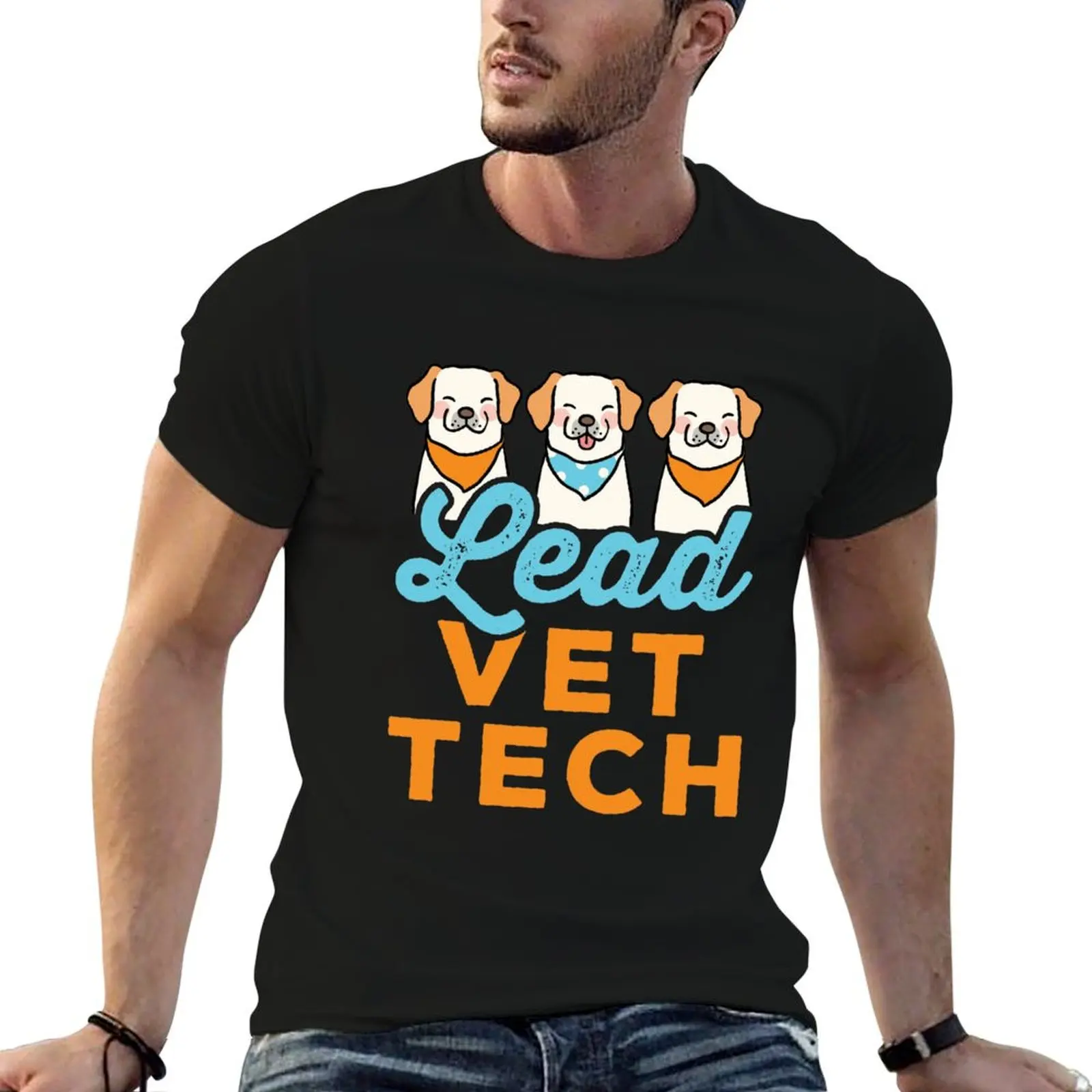 

Lead Vet Tech Veterinary Technician Supervisor Pullover Sweatshirt blue archive customizeds Blouse Men's t shirts