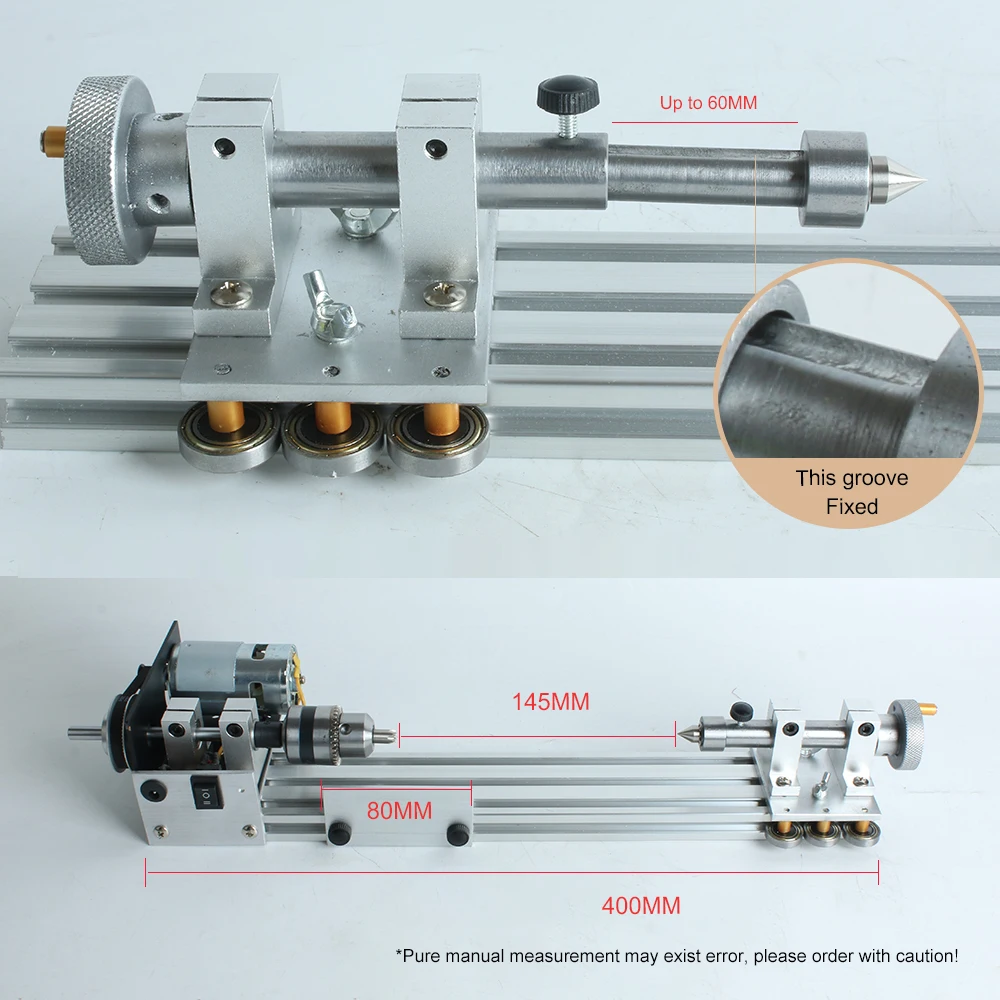 Torno de Madera Pequeño de Escritorio, Torno para Taller en Casa, para Modelismo, Joyería, Metal, Mini Torno Eléctrico
