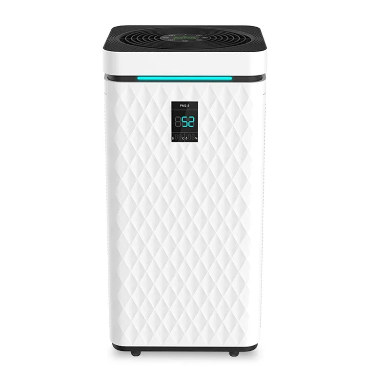 OEM office personal negative ion wifi room ozone plasma uv ionizer home h13 hepa filter portable smart air purifier