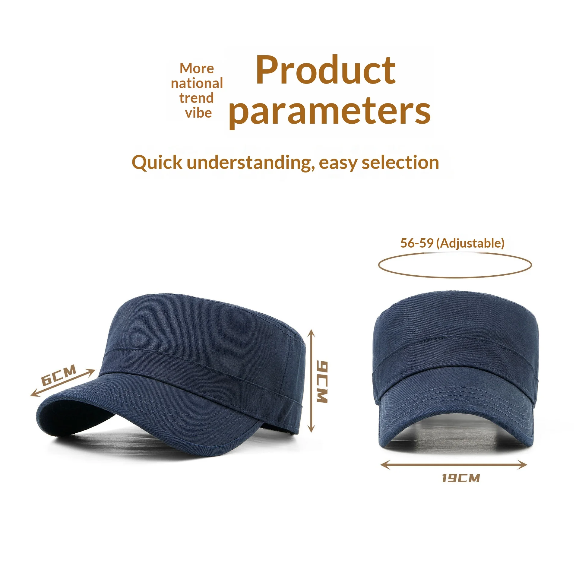Sun Protection Baseball Cap Versatile Flat Top Hat Outdoor Sports Unisex Adjustable Cap