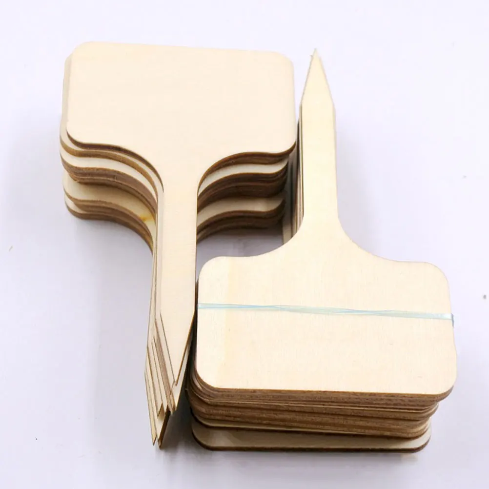 

20Pcs Wooden Plant Tags Gardening Stakes Durable Flower Bed Inserts Plant Name Signs for Garden Decoration Garden Markers