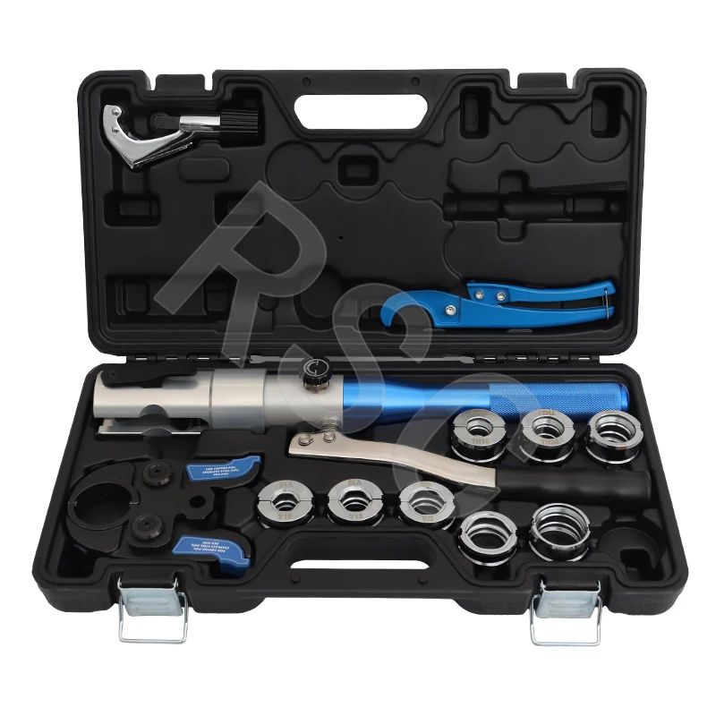 Hydraulic Pipe Crimping Tool for PEX,Stainless Steel, Copper Tubes, Professional Hydraulic Pipe Pressing Plier for Narrow Spaces